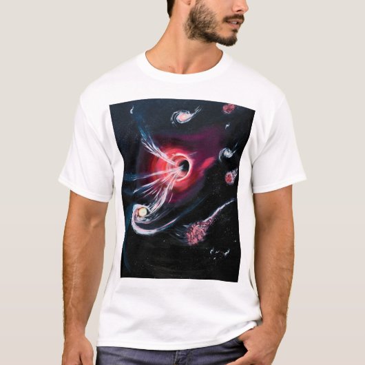 The Black Hole van Van T-shirt (Voorkant)