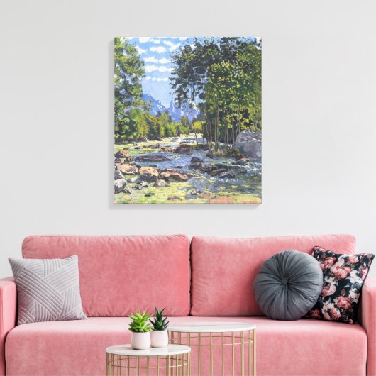 The Black Lutschina (door Ferdinand Hodler) Canvas Afdruk (Insitu (Woonkamer))