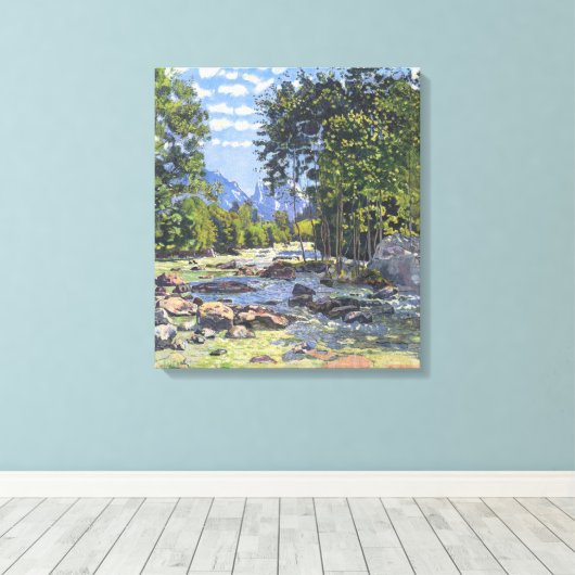 The Black Lutschina (door Ferdinand Hodler) Canvas Afdruk (Insitu (Houten vloer))