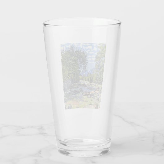 The Black Lutschina (door Ferdinand Hodler) Glas (Achterkant)