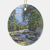 The Black Lutschina (door Ferdinand Hodler) Keramisch Ornament (Links)