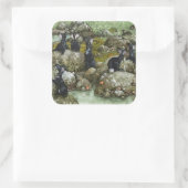 The Black Rabbits of Hy-Brasil Vierkante Sticker (Tas)