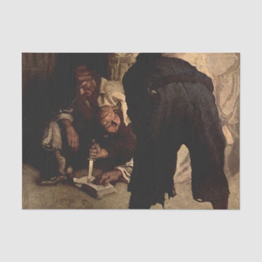 “The Black Spot” door NC Wyeth uit “Treasure Islan Tissuepapier (Voorkant)