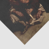 “The Black Spot” door NC Wyeth uit “Treasure Islan Tissuepapier (Detail)