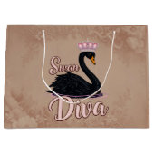 The black swan, queen of the water. groot cadeauzakje (Voorkant)