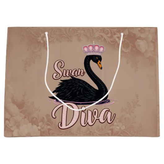 The black swan, queen of the water.  groot cadeauzakje (Voorkant)