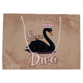 The black swan, queen of the water. groot cadeauzakje (Achterkant)