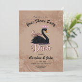 The black swan, queen of the water.  kaart (Staand voorkant)