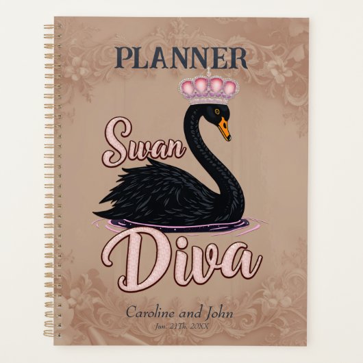 The black swan, queen of the water. planner (Voorkant)