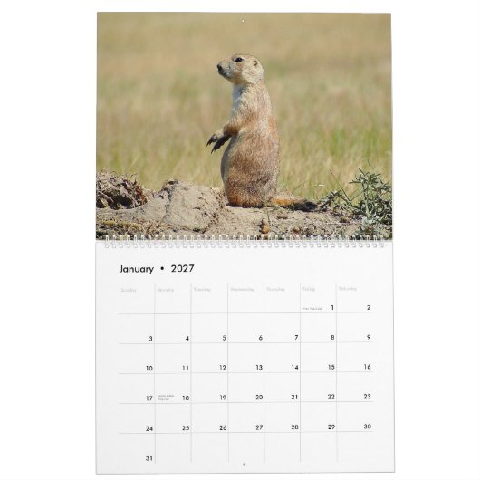 The Black-tailed Prairie Dog 2015 Calendar Kalender (Jan 2027)