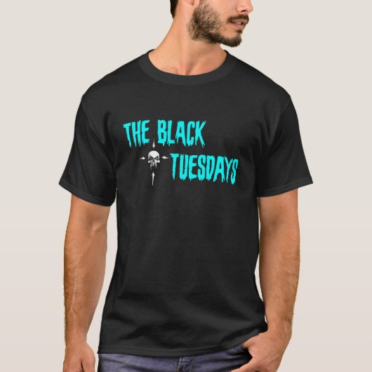 The Black Tuesdays - Cyan T-Shirt (Voorkant)