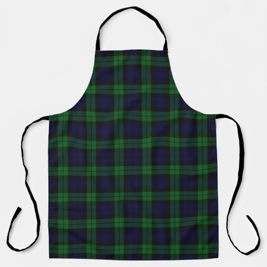 The Black Watch Tartan Kitchen Schort (Voorkant)