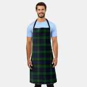 The Black Watch Tartan Kitchen Schort (Gedragen)