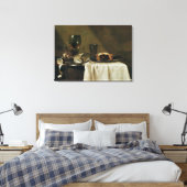 The Blackcurrant Tart, 1635 Canvas Afdruk (Insitu (Slaapkamer))