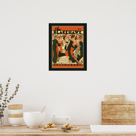 The Blackhawk Restaurant Art Deco Poster (Keuken)