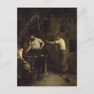 The Blacksmiths, Memory of Treport, 1857 Briefkaart