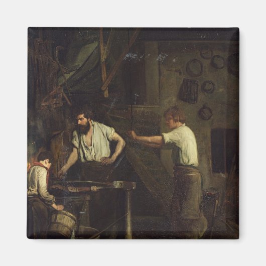 The Blacksmiths, Memory of Treport, 1857 Magneet (Voorkant)