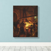 The Blacksmith's Shop (olie op doek) Canvas Afdruk (Insitu (Houten vloer))