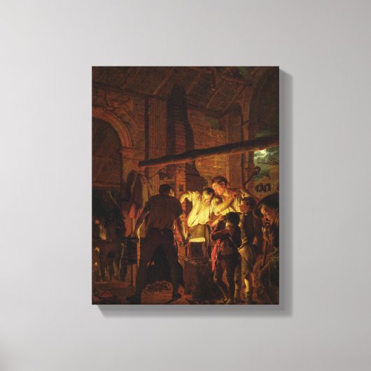 The Blacksmith's Shop (olie op doek) Canvas Afdruk (Voorkant)