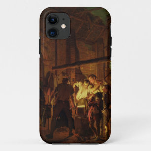 The Blacksmith's Shop (olie op doek) iPhone 11 Hoesje