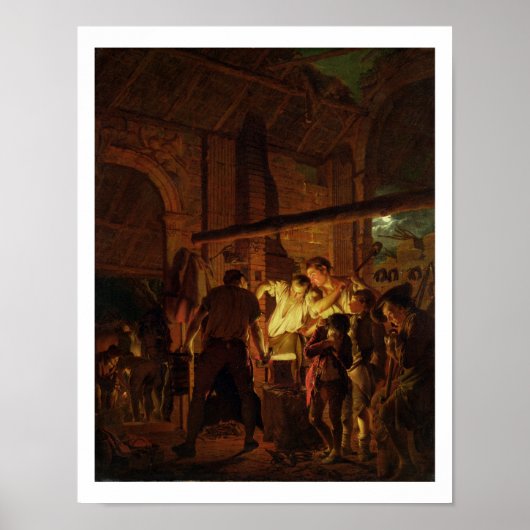The Blacksmith's Shop (olie op doek) Poster (Voorkant)