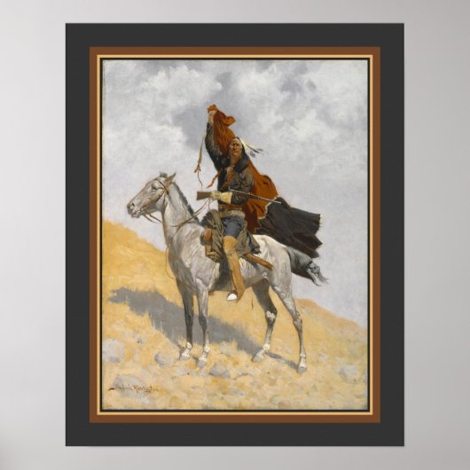 "The Blanket Signal" 1894 Frederic Remington Poster (Voorkant)