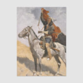 The Blanket Signal by Frederic Remington Tissuepapier (Voorkant)