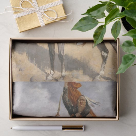 The Blanket Signal by Frederic Remington Tissuepapier (Geschenk)