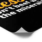 The Blessed Don't Beef With The Miserable - Christ Poster (Hoek)