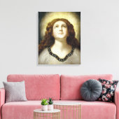 The Blessed Soul (Angelic Young Religious Woman) Canvas Afdruk (Insitu (Woonkamer))