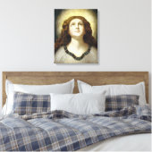 The Blessed Soul (Angelic Young Religious Woman) Canvas Afdruk (Insitu (Slaapkamer))