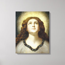 The Blessed Soul (Angelic Young Religious Woman) Canvas Afdruk