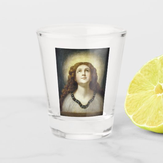 The Blessed Soul (Angelic Young Religious Woman) Shot Glas (Voorkant)