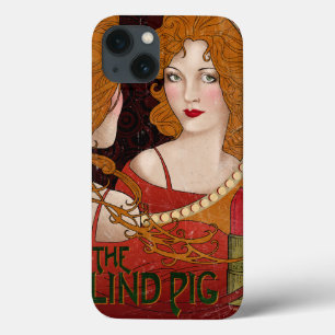THE BLIND PIG™ Vintage Kunstwerk iPhone 13 Hoesje