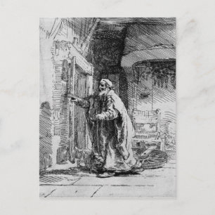 The blind Tobit, 1651 Briefkaart