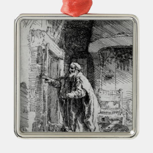The blind Tobit, 1651 Metalen Ornament