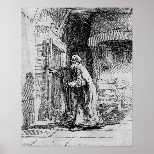 The blind Tobit, 1651 Poster (Voorkant)