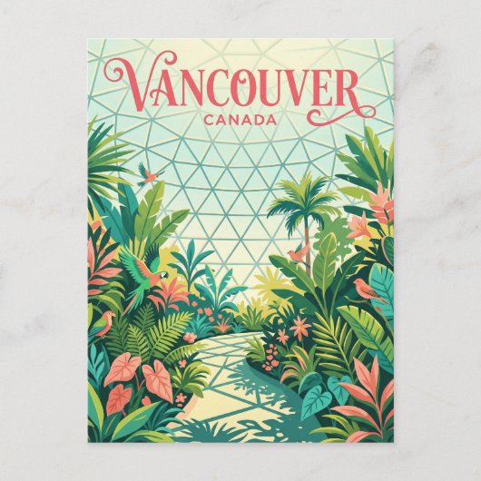 The Bloedel Conservatory Canada wordt vertaald als Briefkaart (Voorkant)