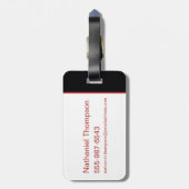 The Blood of the Dragon Runs Thick Bagagelabel (Achterkant verticaal)