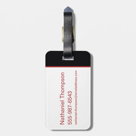 The Blood of the Dragon Runs Thick Bagagelabel (Achterkant verticaal)