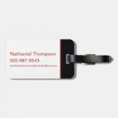 The Blood of the Dragon Runs Thick Bagagelabel (Achterkant horizontaal)