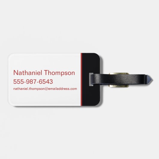 The Blood of the Dragon Runs Thick Bagagelabel (Achterkant horizontaal)