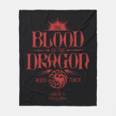 The Blood of the Dragon Runs Thick Fleece Deken (Voorkant)