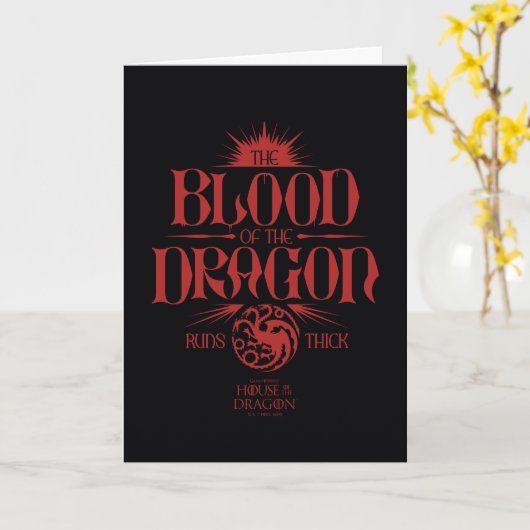 The Blood of the Dragon Runs Thick Kaart (Gele Bloem)