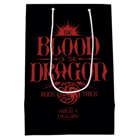 The Blood of the Dragon Runs Thick Medium Cadeauzakje (Achterkant)