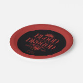 The Blood of the Dragon Runs Thick Papieren Bordje (Gekanteld)