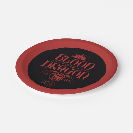 The Blood of the Dragon Runs Thick Papieren Bordje (Gekanteld)