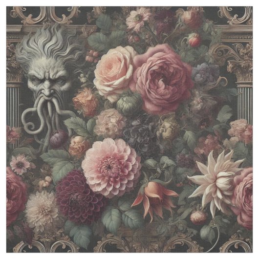 The Bloomeater's Preek - Gothic Statement Tegel Stof (Swatch)