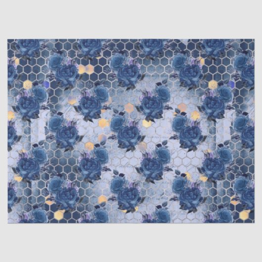 The Blue Bee Series Design 17 Vloeipapier Tissuepapier (Voorkant)