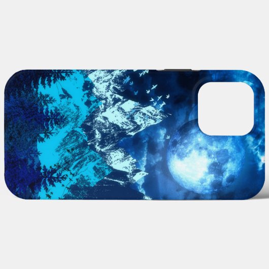 The Blue Cold Night Case-Mate iPhone Case (Achterkant (horizontaal))